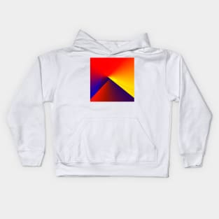 red yellow blue abstract texture Kids Hoodie